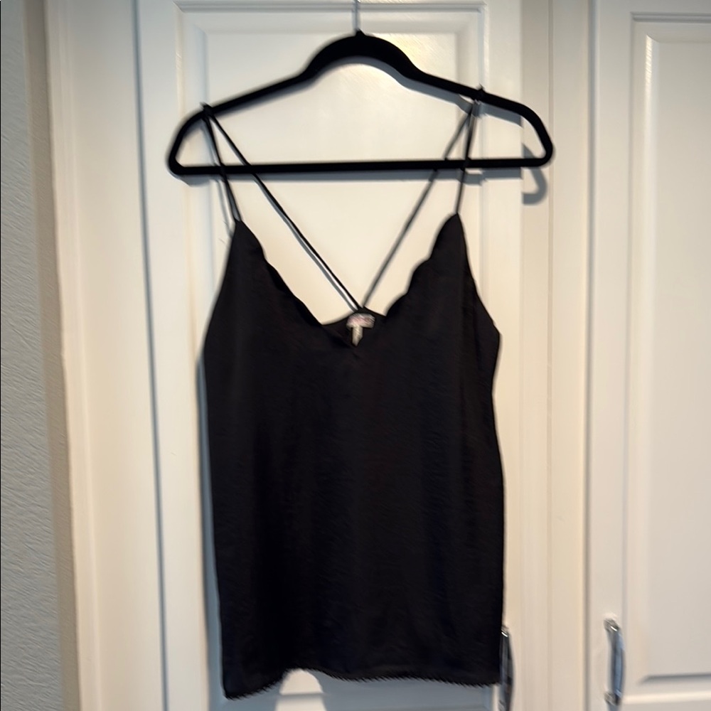 Free People Black Backless Camisole